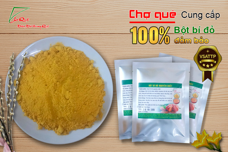 bột bí đỏ